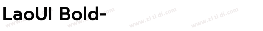 LaoUI Bold字体转换